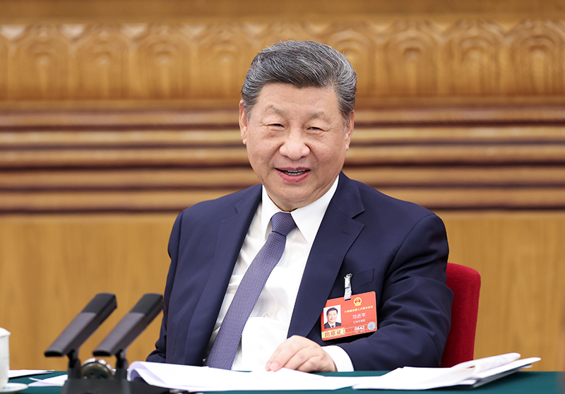 2026年3月5日下午，中共中央總書記、國(guó)家主席、中央軍委主席習(xí)近平參加他所在的十四屆全國(guó)人大四次會(huì)議江蘇代表團(tuán)審議。